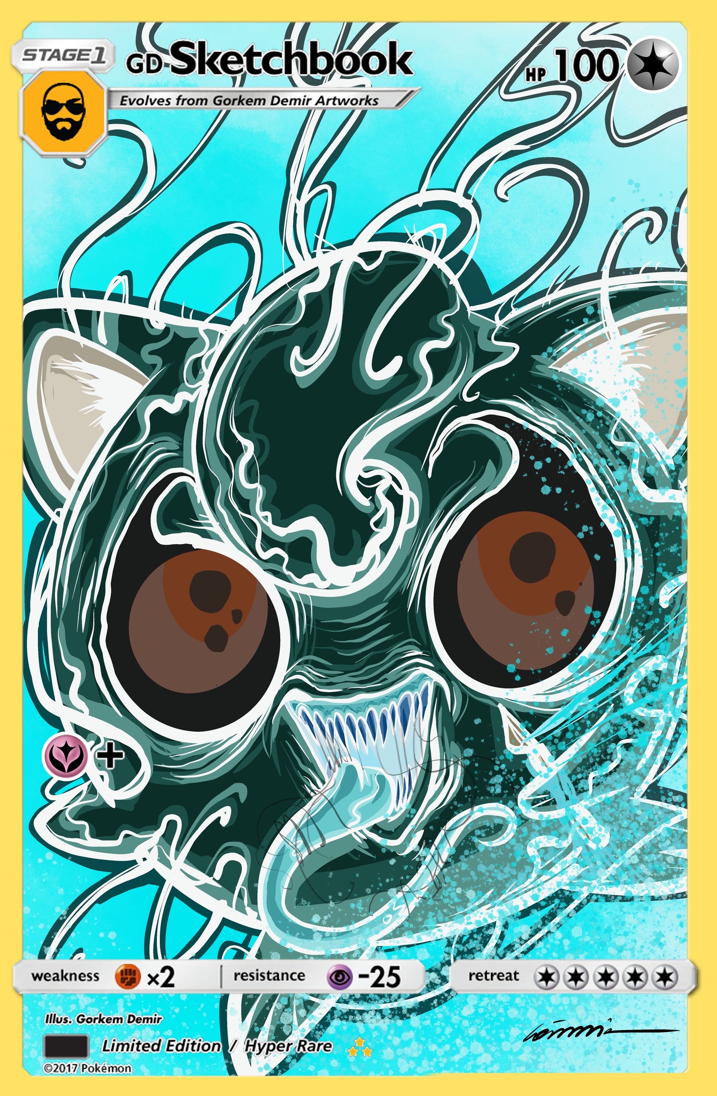 Venomized Jigglypuff (Embossed Foil) VICTORIOUS COMICS X DR.FLAW COMIX SDCC