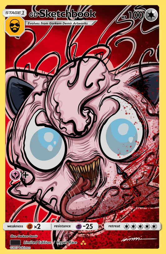 Venomized Jigglypuff (Embossed Foil) VICTORIOUS COMICS X DR.FLAW COMIX SDCC
