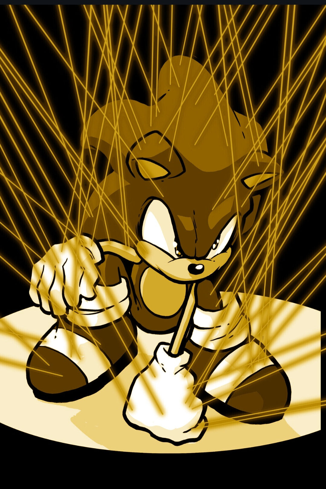 GOLD HOLO FOIL FAME: NAOTO OHSHIMA CREATOR OF SONIC NYCC EXCLUSIVE VIRGIN LTD TO 10 GOLD numbered