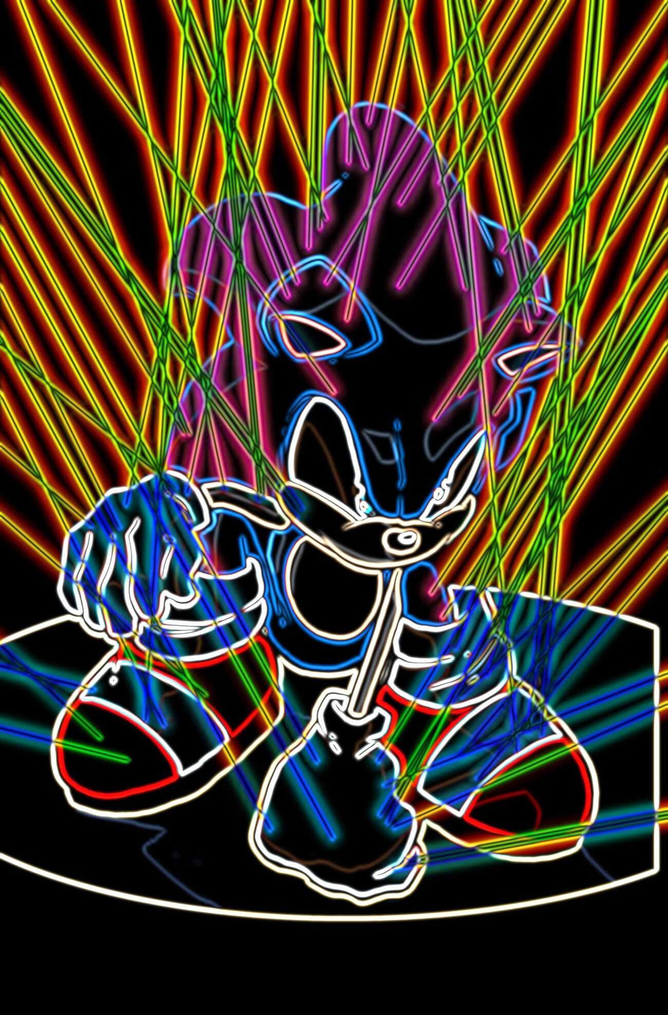 HOLO FOIL FAME: NAOTO OHSHIMA CREATOR OF SONIC NYCC EXCLUSIVE VIRGIN LTD TO 10 NEON numbered