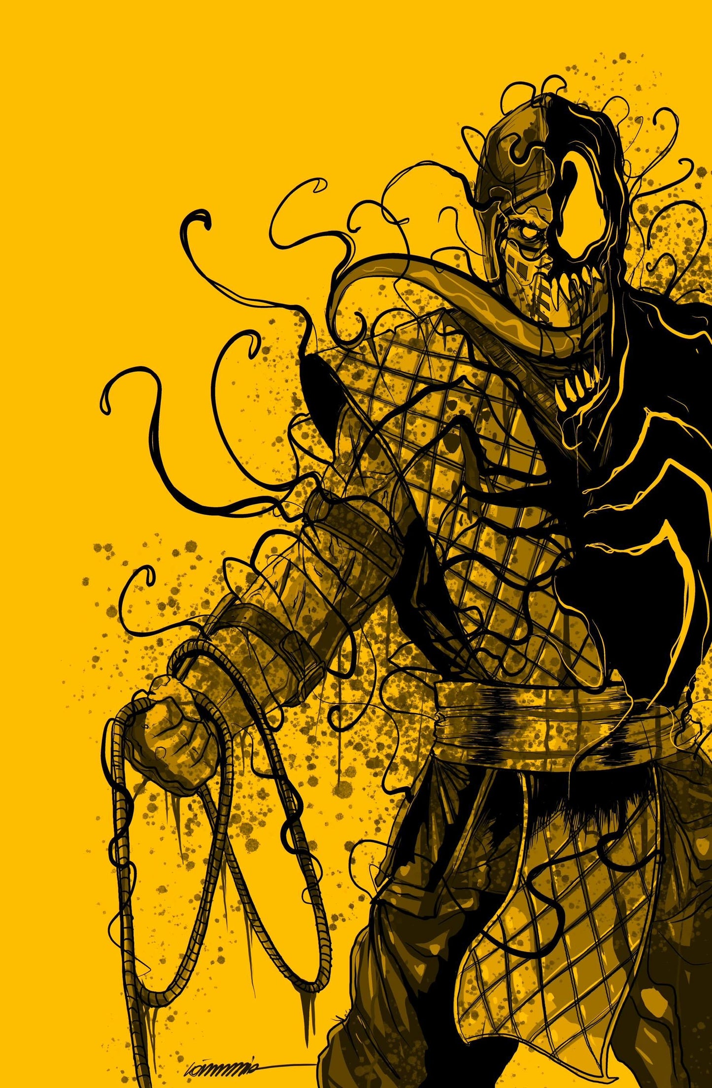 SECRET DROP-SCORPION (VENOMIZED) VICTORIOUS COMICS X DR.FLAW X GORKEM DEMIR (CARDSTOCK) LIMITED TO 30