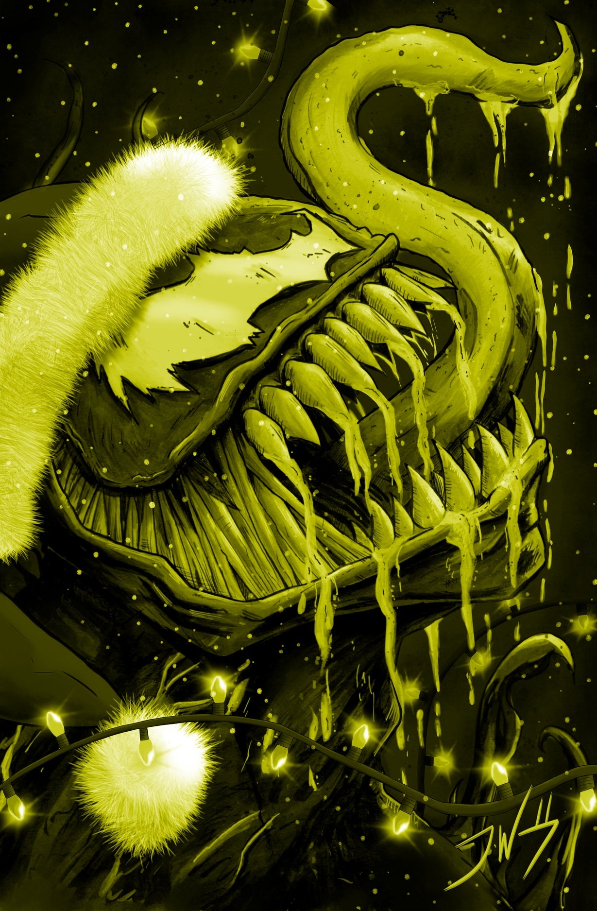 GOLD- WE ARE SANTA GOLD FOIL LIMITED TO 5 – Exclusive Holiday Artbook by Jordan Wadley