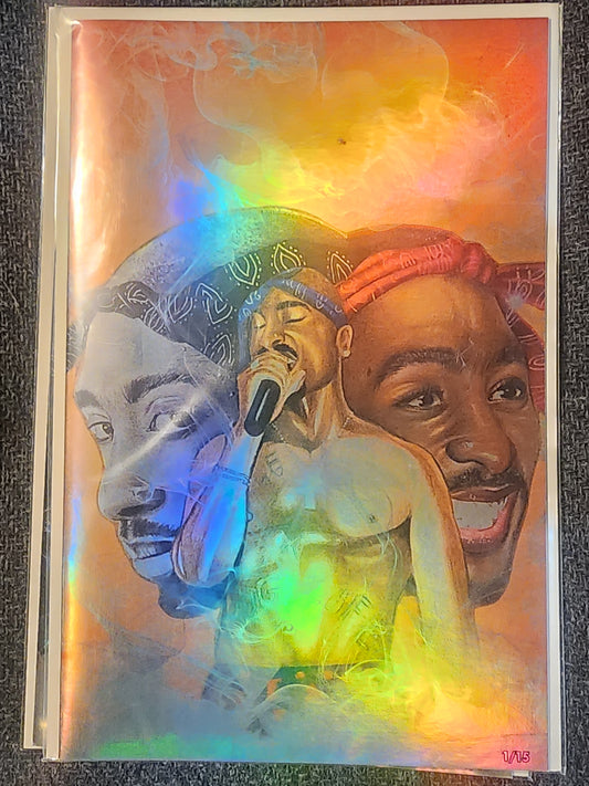 Tupac: Tribute HOLO FOIL Red #1 Megacon 2025 Ltd To 15 with COA - Victorious Comics