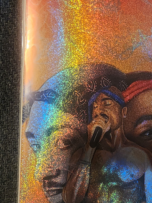Tupac: Tribute CONFETTI FOIL Red #1 Megacon 2025 Ltd To 15 with COA - Victorious Comics