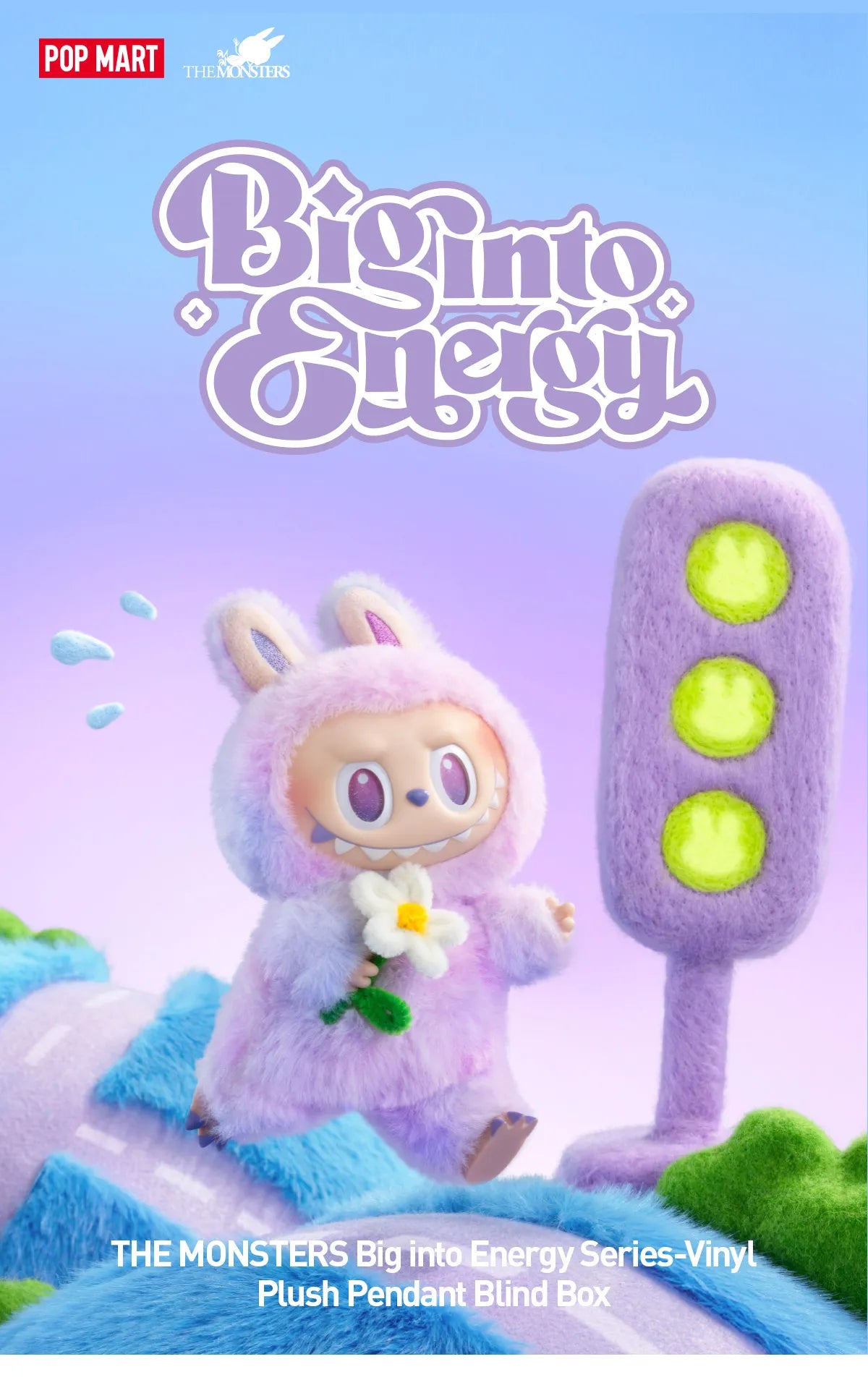 [In Stock] POPMART THE MONSTERS Big into Energy Series-Vinyl Plush Pendant Blind Box Labubu (SEALED)