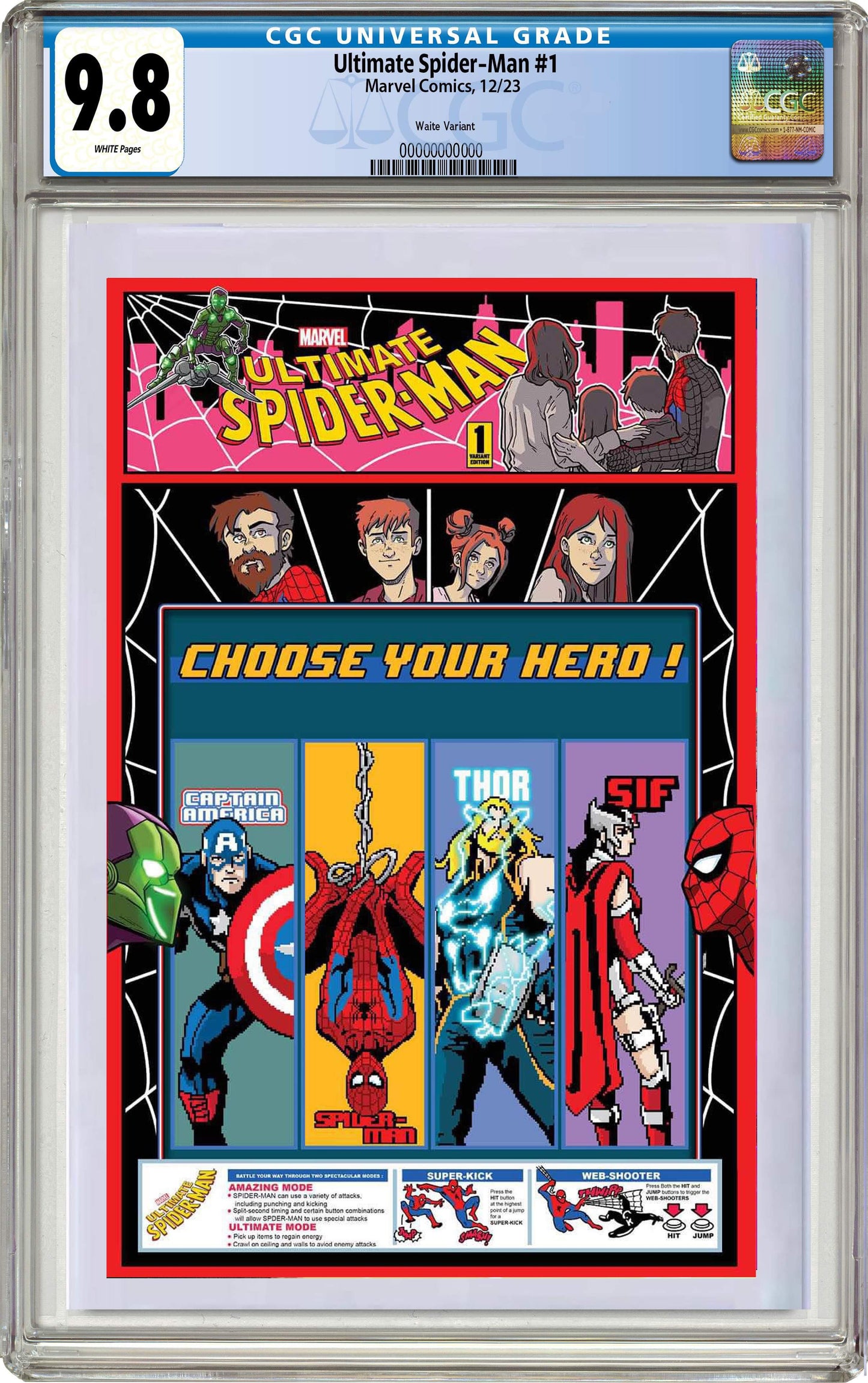 ULTIMATE SPIDER-MAN #1 MATTHEW WAITE 8-BIT GAMING VARIANT