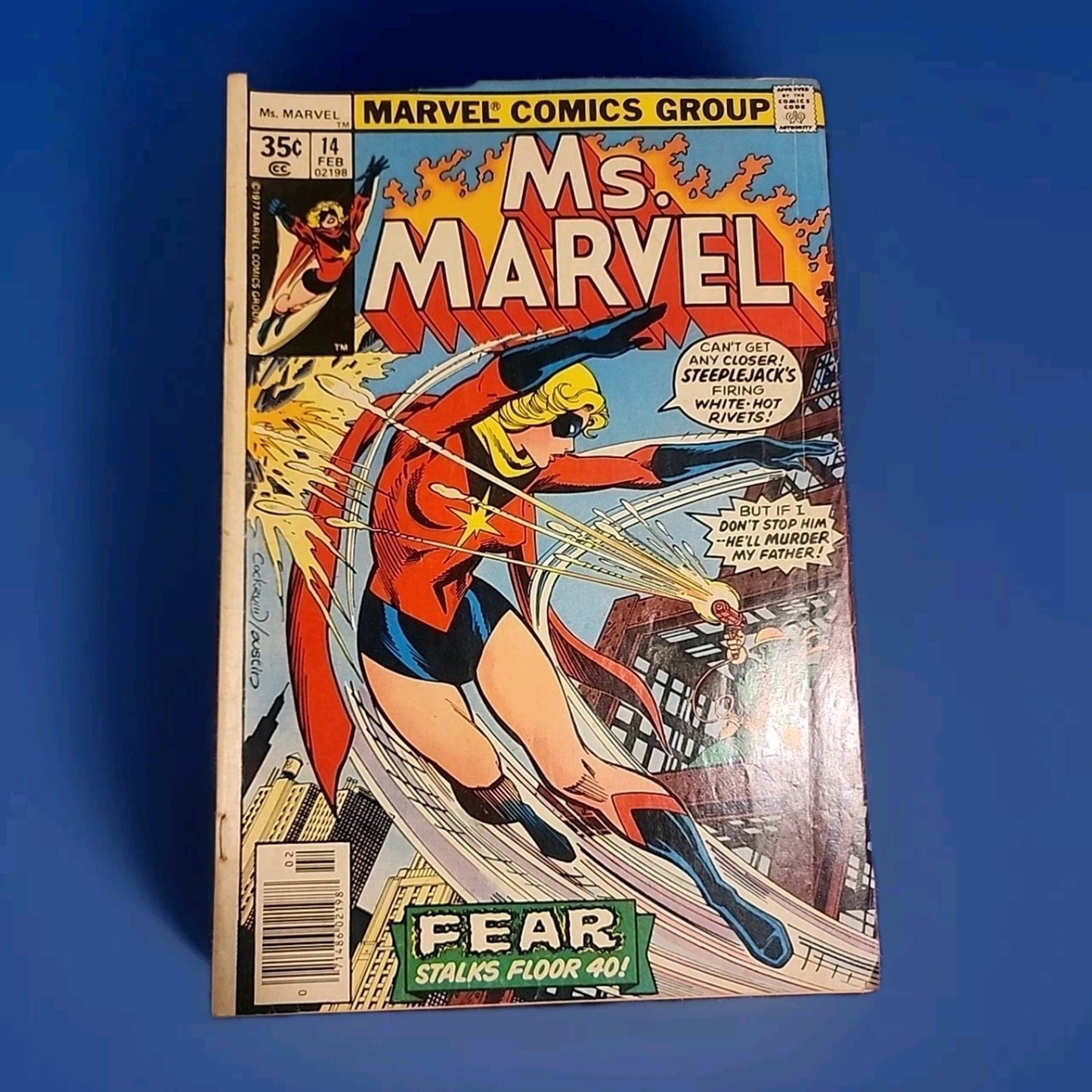 🔑Ms. Marvel #14 (1978) Vf Bronze Age Comic Book Newsstand 1st Steeple