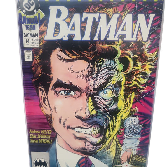 DC Batman Annual Vol 1, # 14, 1990 TWO-FACE Origin Retold KEY ISSUE VF/NM