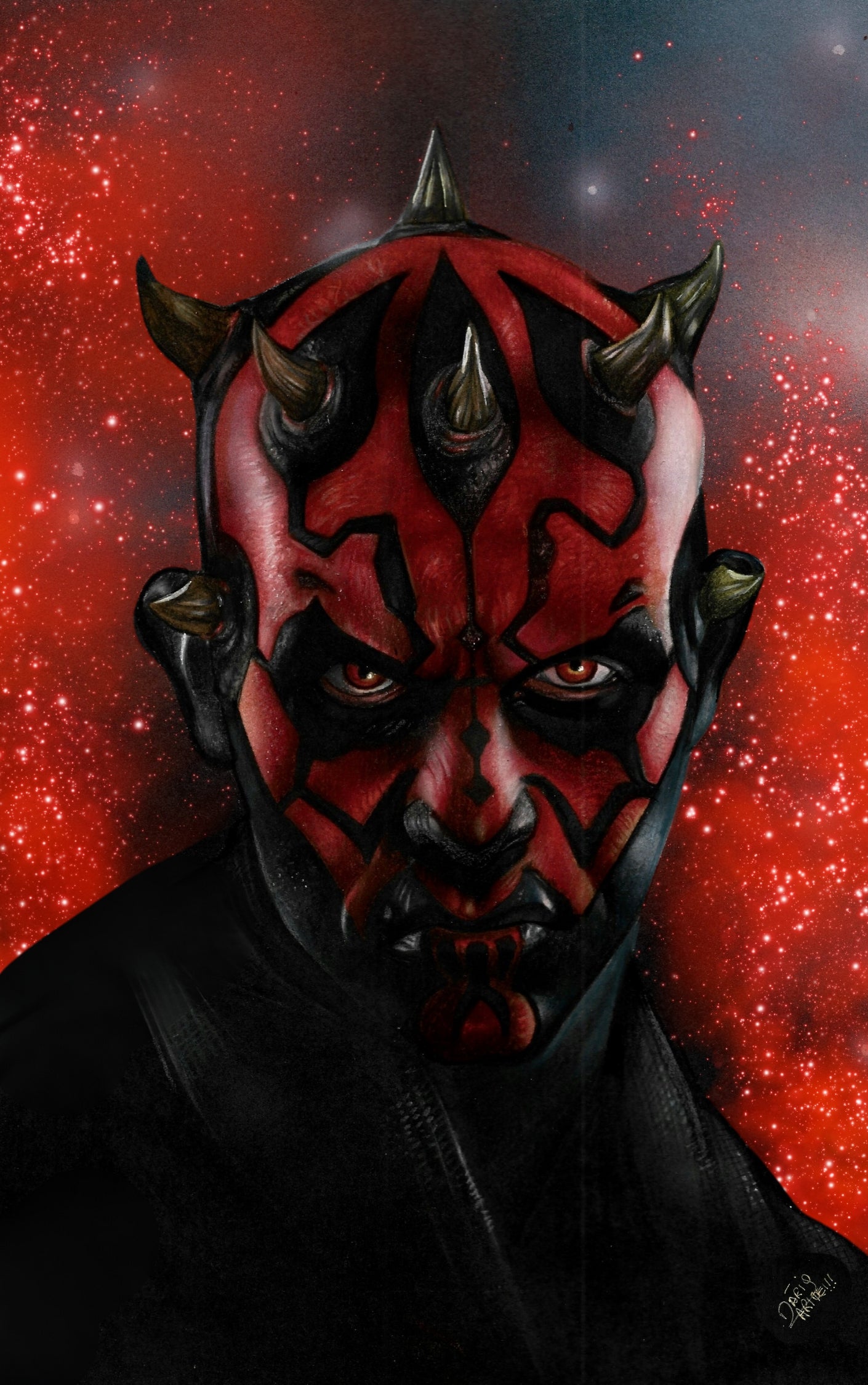 (SPECIAL RELEASE) DARK SITH RISING  METAL 1/1 GLOW IN THE DARK Darth Maul