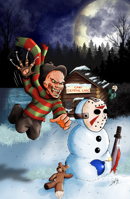 GOLD SLASH POINT: CHRISTMAS AT THE LAKE*EMBOSSED METAL* (JORDAN WADLEY HOLIDAY SPECIAL) with Coa Limited to 1