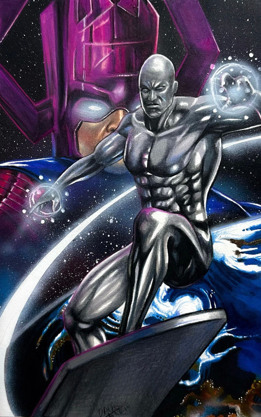 (SPECIAL RELEASE) SILVER SURFER GALACTUS REVENGE JACK KIRBY HOMAGE (METAL 1/1) GLOW IN THE DARK