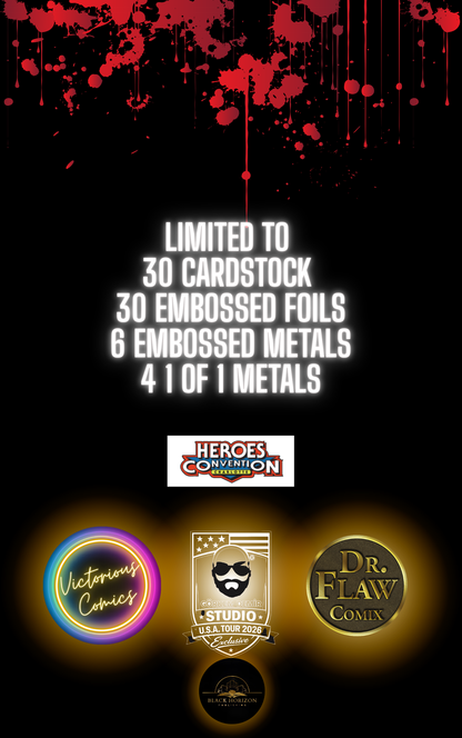 Venomized Mew (Embossed Foil) VICTORIOUS COMICS X DR.FLAW COMIX SDCC