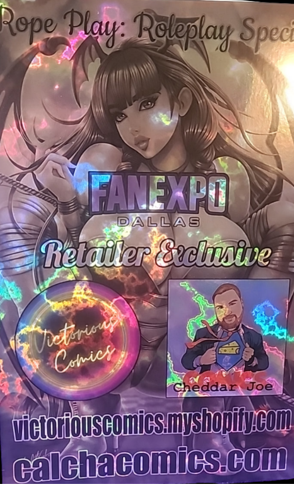 ROPE PLAY:  ROLEPLAY DALLAS FAN EXPO EDITION MAGMA FOIL (APRIL TMNT COSPLAY) LTD TO 4 (numbered) cover B