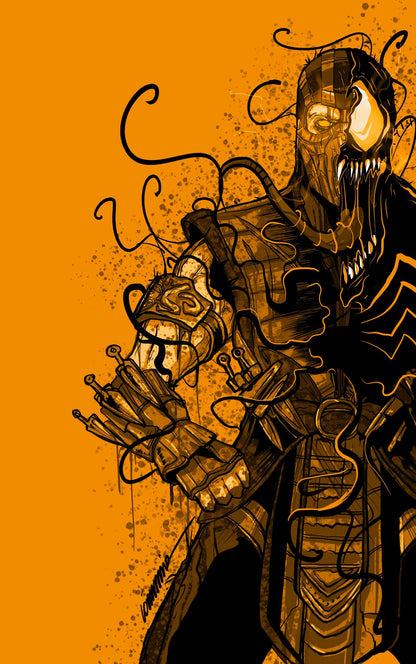 SUB ZERO (VENOMIZED) VICTORIOUS COMICS X DR.FLAW X GORKEM DEMIR( TEXTURED METAL) LIMITED TO 3 SECRET DROP