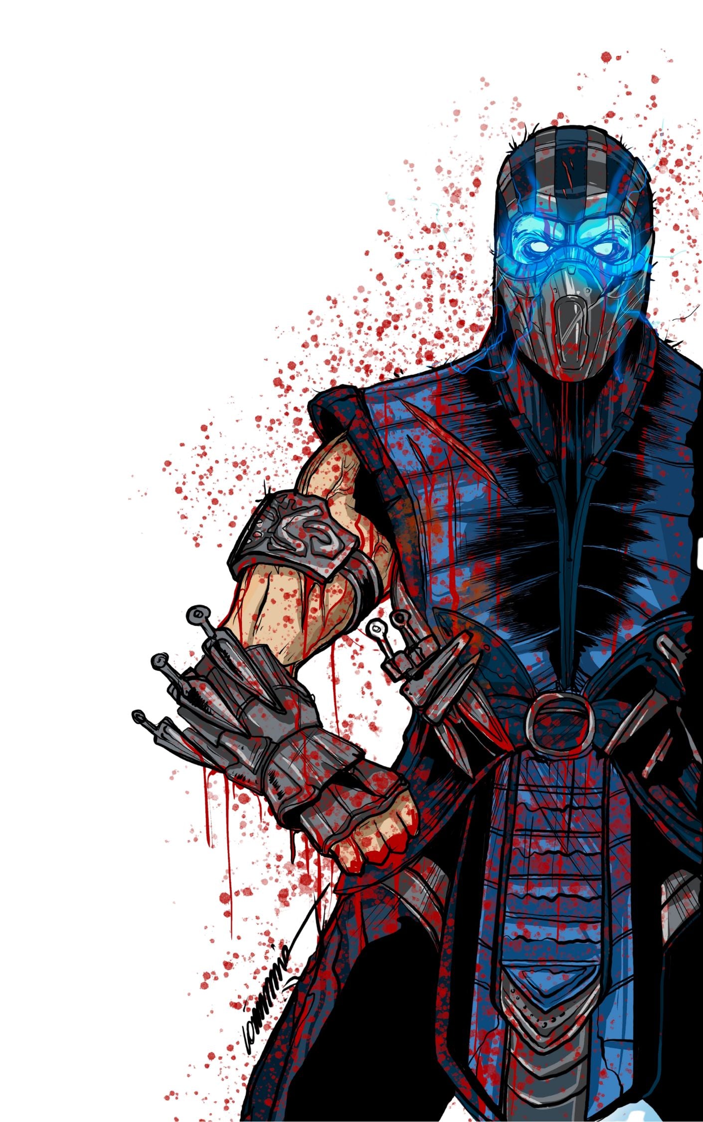 Sub-Zero: Battle Damaged — Embossed Foil Edition (Ltd. 30) | Heroes Con Exclusive | Victorious Comics x Dr. Flaw x Görkem Demir