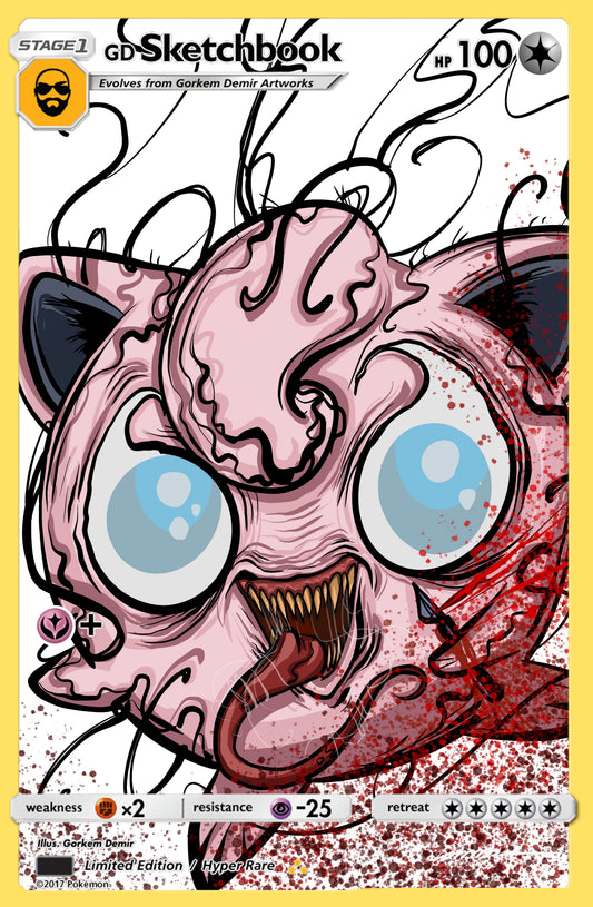 Venomized Jigglypuff (Cardstock) VICTORIOUS COMICS X DR.FLAW COMIX SDCC