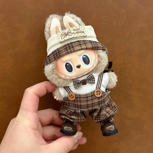 Labubu 17cm Cute Clothing Set, Unique Style Dress-Up Accessories for Labubu Dolls【Apparel Only】