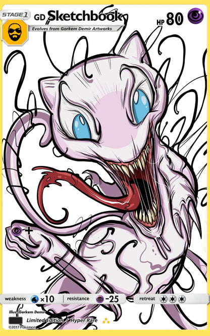 Gorkem Demir's SDCC Con Exclusive – Venomized Mew (Embossed Metal)