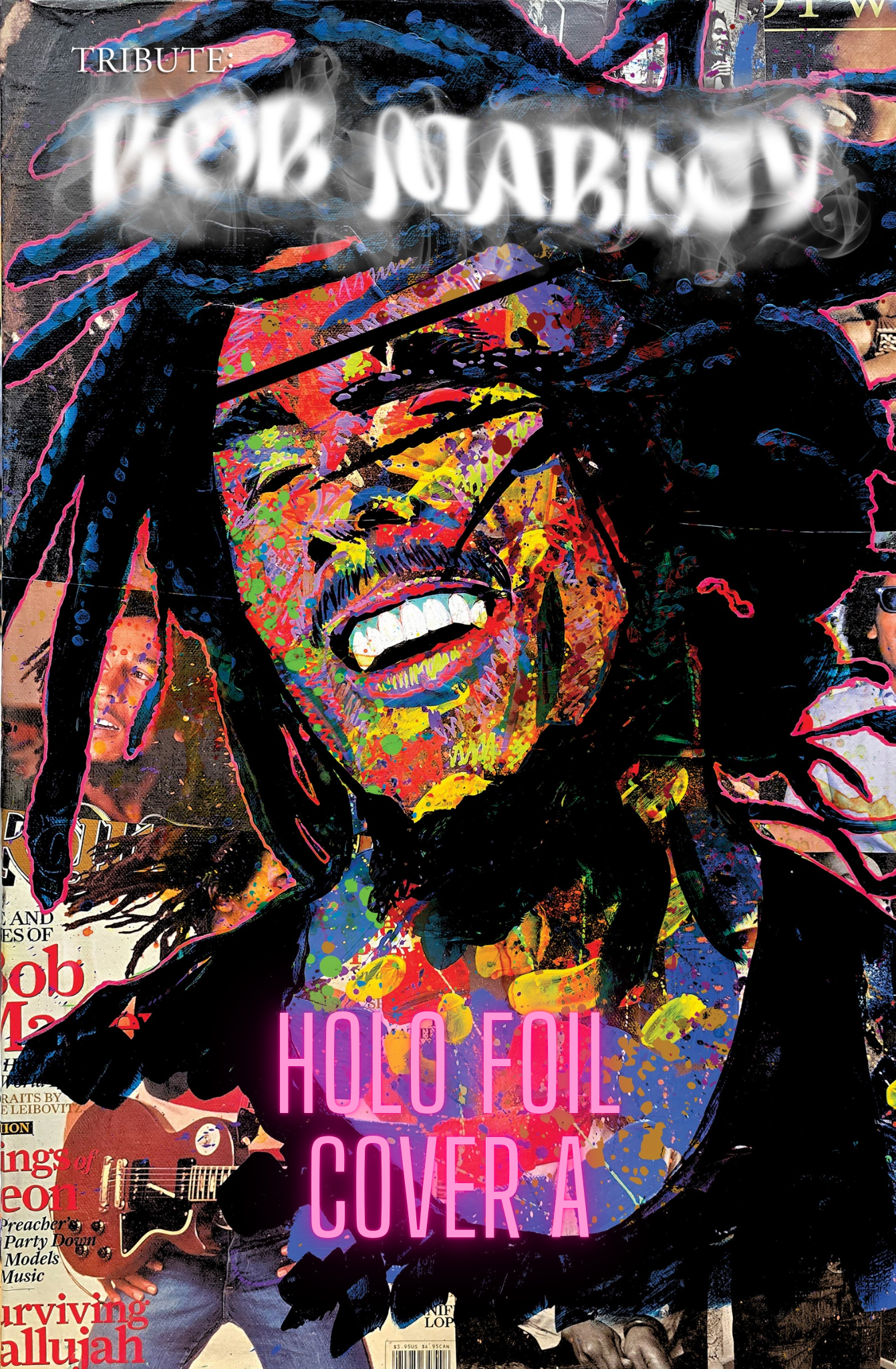 C2E2 HOLO-FOIL TRIBUTE: BOB MARLEY TRADE (COVER A) LIMITED TO 8 NUMBERED with COA