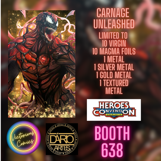 SPECIAL RELEASE UNLEASHED CARNAGE GOLD METAL 1/1(PRE RELEASE PURCHASE)