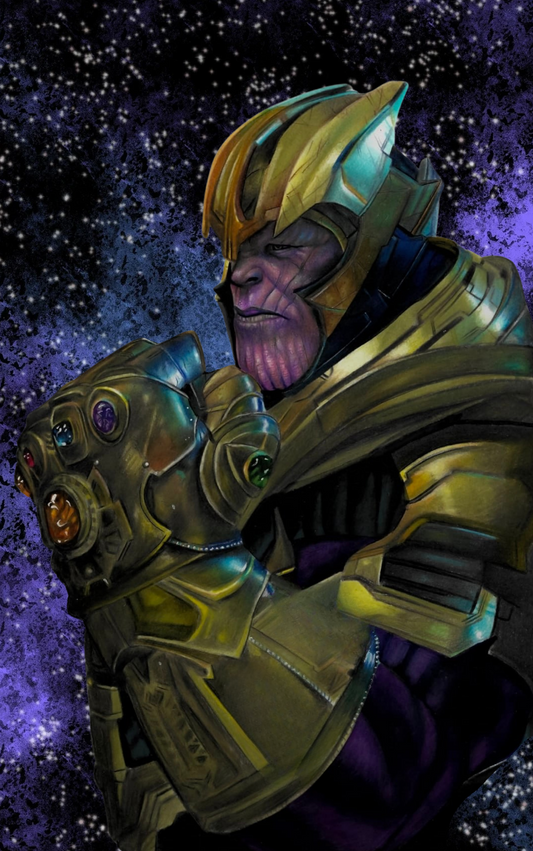 RAGE OF THANOS (Dario Artbook) Embossed Foil Varnish Ltd To 30