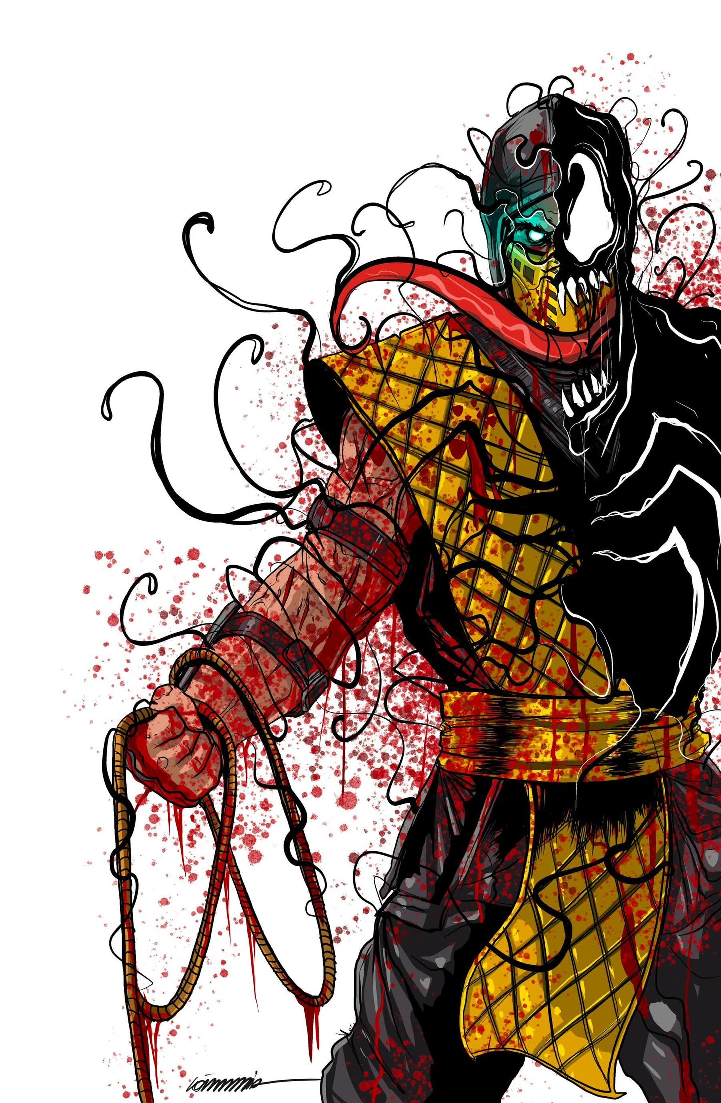 SECRET DROP-SCORPION (VENOMIZED) VICTORIOUS COMICS X DR.FLAW X GORKEM DEMIR (CARDSTOCK) LIMITED TO 30