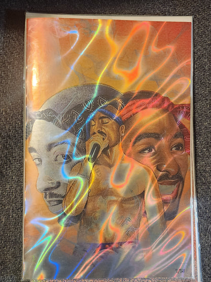 Tupac: Tribute Lava foil Red #1 Megacon 2025 Ltd To 15 with COA - Victorious Comics