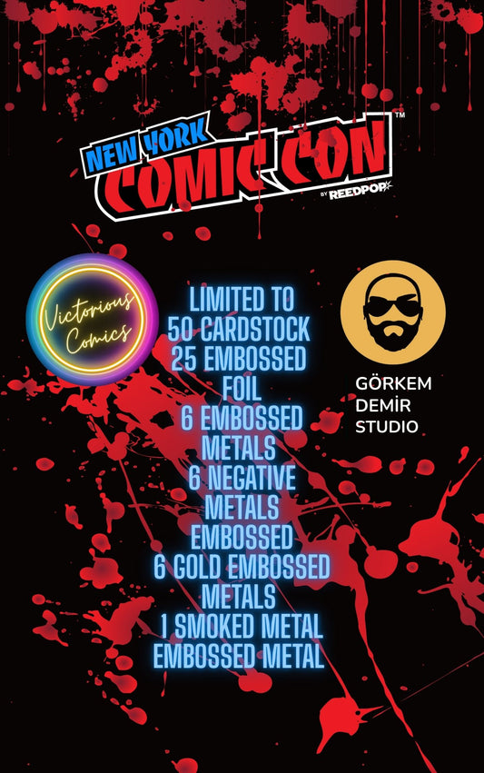 EMBOSSED FOIL Scorpion Mortal Kombat Gorkem Demir Sketchbook Limited to 25 NYCC with coa