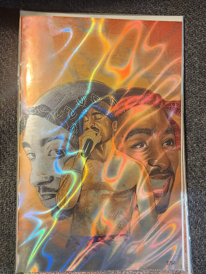 Tupac: Tribute Lava foil Red #1 Megacon 2025 Ltd To 15 with COA - Victorious Comics