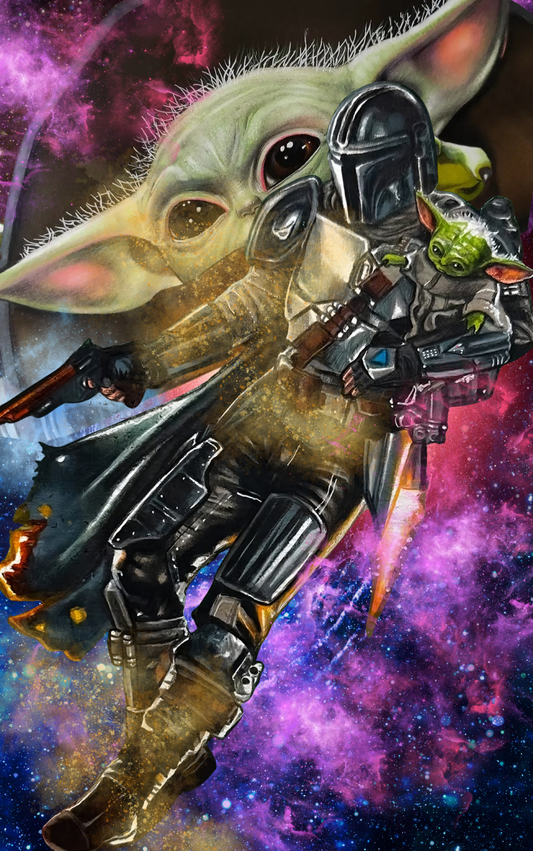 Adventures of Grogu and Mando (secret drop) Dario Soares (PRE ORDER)