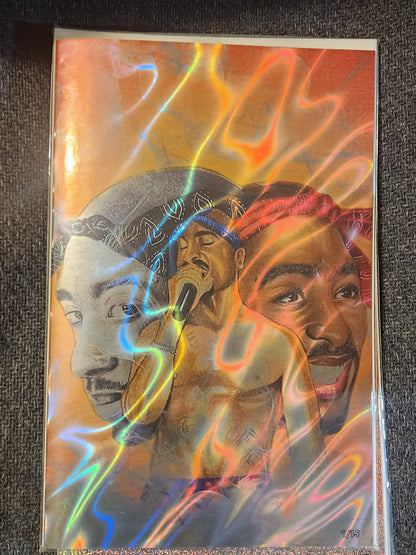 Tupac: Tribute Lava foil Red #1 Megacon 2025 Ltd To 15 with COA - Victorious Comics