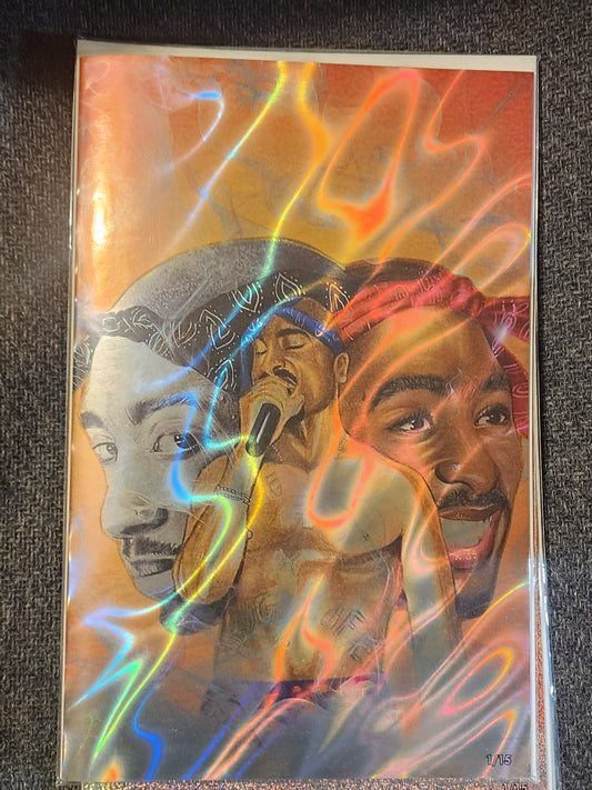 Tupac: Tribute Lava foil Red #1 Megacon 2025 Ltd To 15 with COA - Victorious Comics