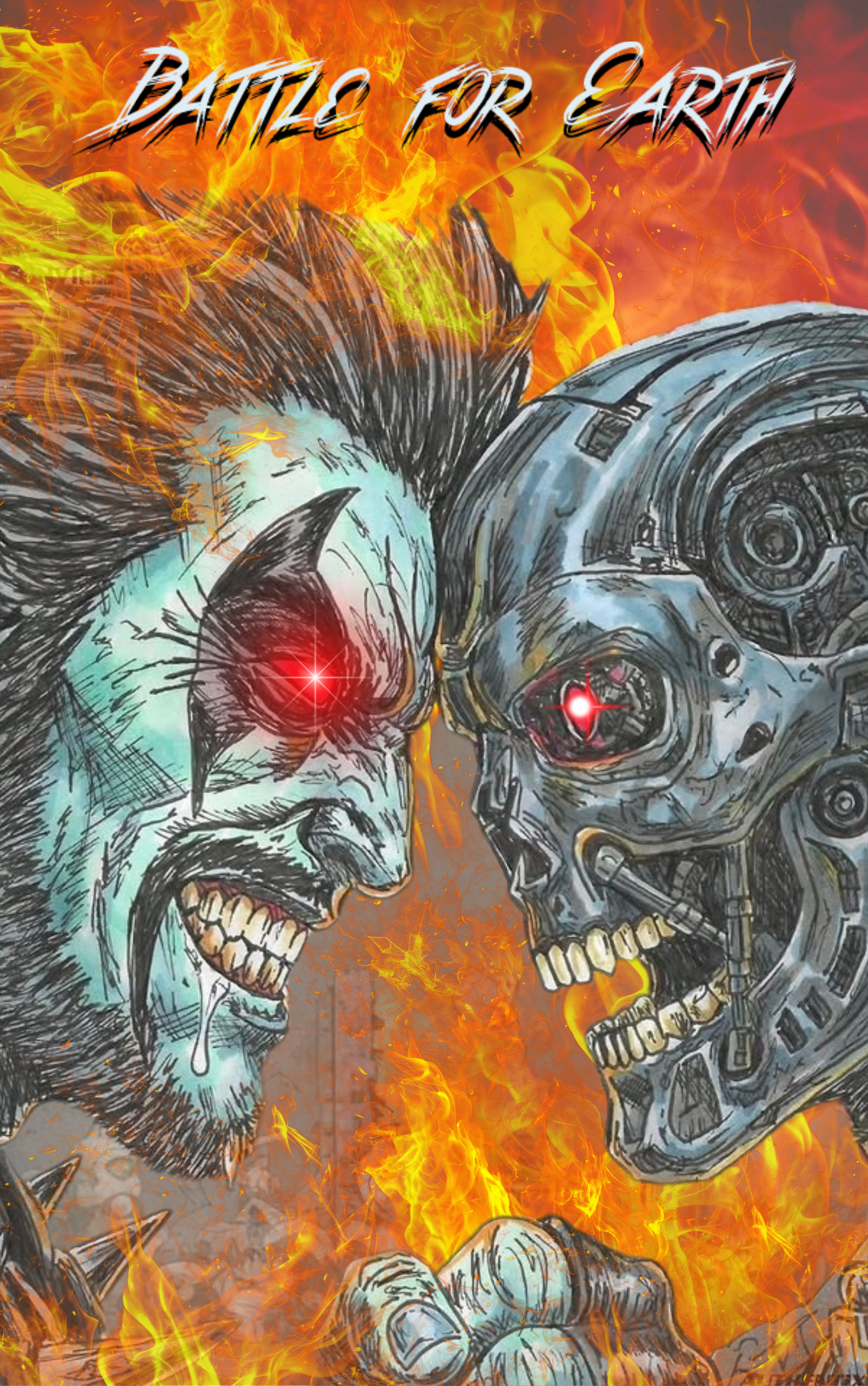Lobo vs Terminator Battle for Earth (Brett Azar) Artbook (Heroes con exclusive)