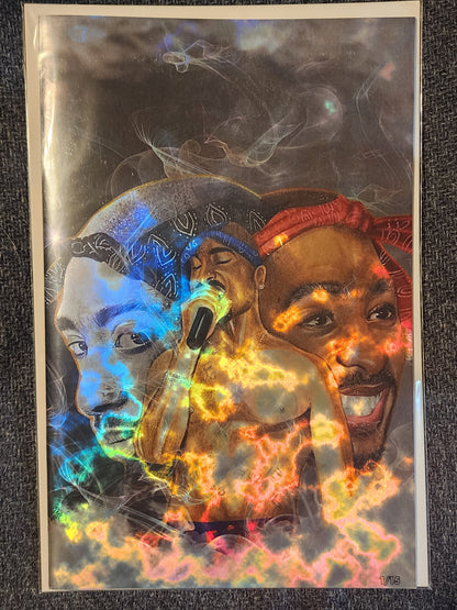 Tupac: Tribute MAGMA FOIL Grey  #1 Megacon 2025 Ltd To 15 with COA - Victorious Comics