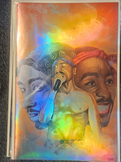 Tupac: Tribute HOLO FOIL Red  #1 Megacon 2025 Ltd To 15 with COA - Victorious Comics