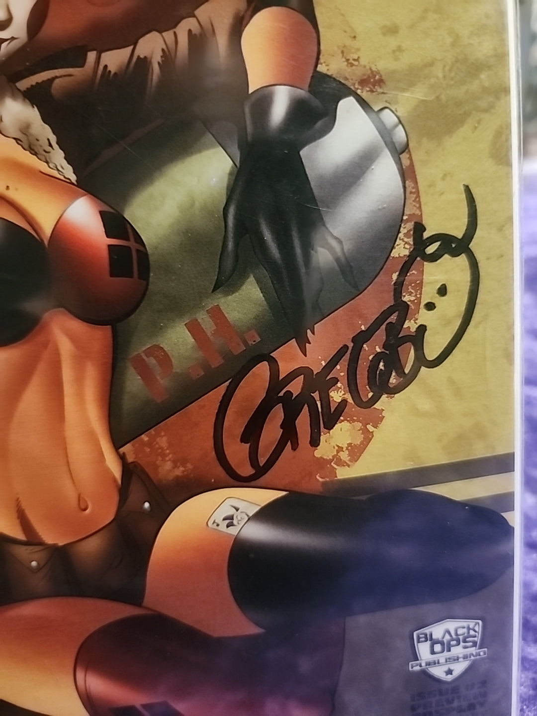 Power Hour Issue  #2 Harley Quinn Trade Nice Limited To 60 SIGNED WITH COA