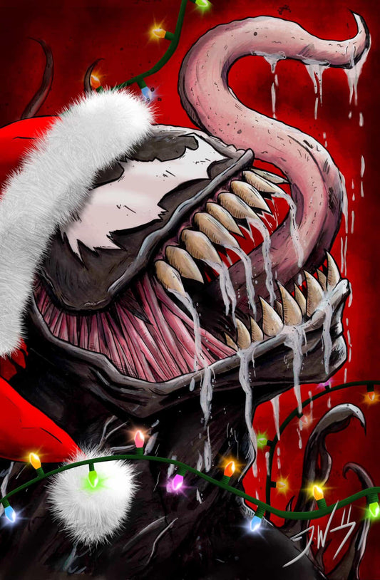 WE ARE SANTA  EMBOSSED FOIL LIMITED TO 25  – Exclusive Holiday Artbook by Jordan Wadley