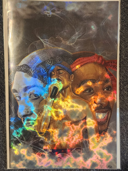 Tupac: Tribute MAGMA FOIL Grey  #1 Megacon 2025 Ltd To 15 with COA - Victorious Comics