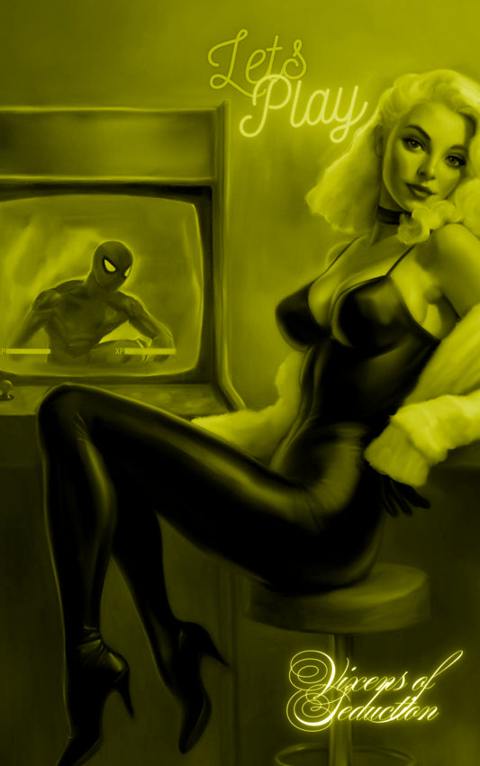 Gold VIXENS OF SEDUCTION PREVIEW #1 SECRET DROP WITH COA (CAT IN BLACK) Ltd To 10 NICE