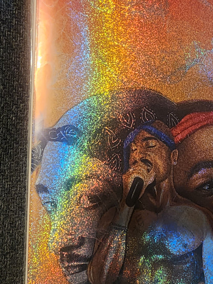 Tupac: Tribute CONFETTI FOIL Red  #1 Megacon 2025 Ltd To 15 with COA - Victorious Comics