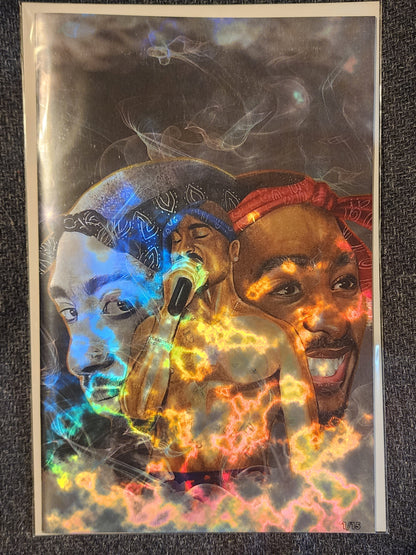 Tupac: Tribute MAGMA FOIL Grey  #1 Megacon 2025 Ltd To 15 with COA - Victorious Comics