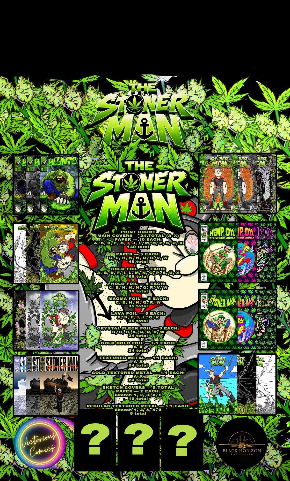 STONER MAN #1 BLIND BAGS SATIVA VS INDICA (Preorder price)