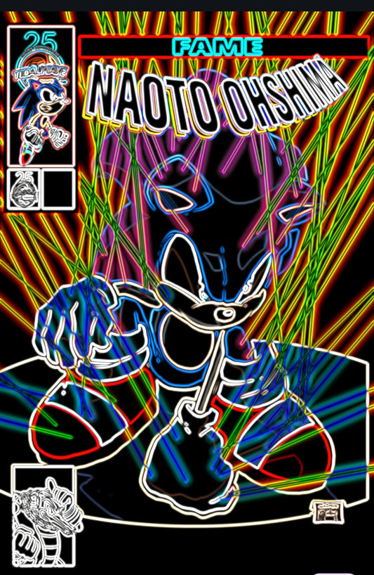 FAME: NAOTO OHSHIMA CREATOR OF SONIC NYCC EXCLUSIVE TRADE TO 10 NEON numbered