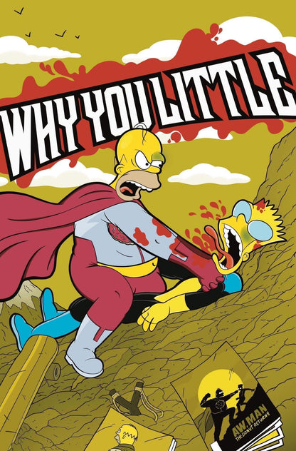 Simpsons Omni-man and Invincible homage (why you little) Lloyd Bailey Artbook Exclusive
