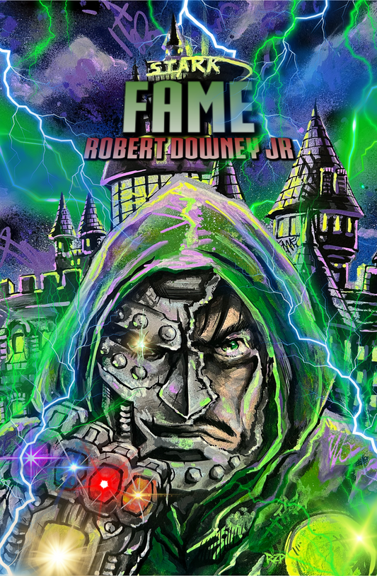 FAME: ROBERT DOWNEY JR (RZP) IRON MAN-DR.DOOM LIMITED TO 20 TRADES(NUMBERED)Dallas Fan Expo