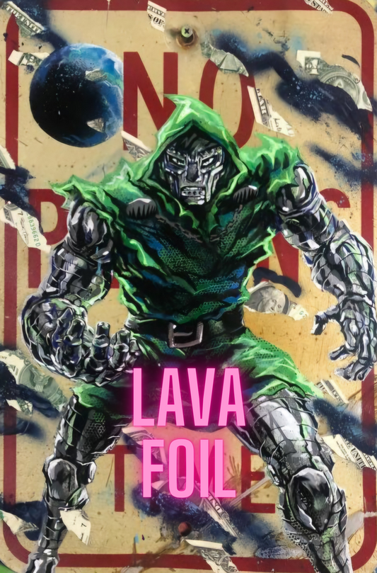 C2E2 (LAVA FOIL) DR.DOOM VENOMIZED DOOMSDAY  #1 RZP ARTIST EXCLUSIVE LIMTED TO 10 WITH COA NUMBERED