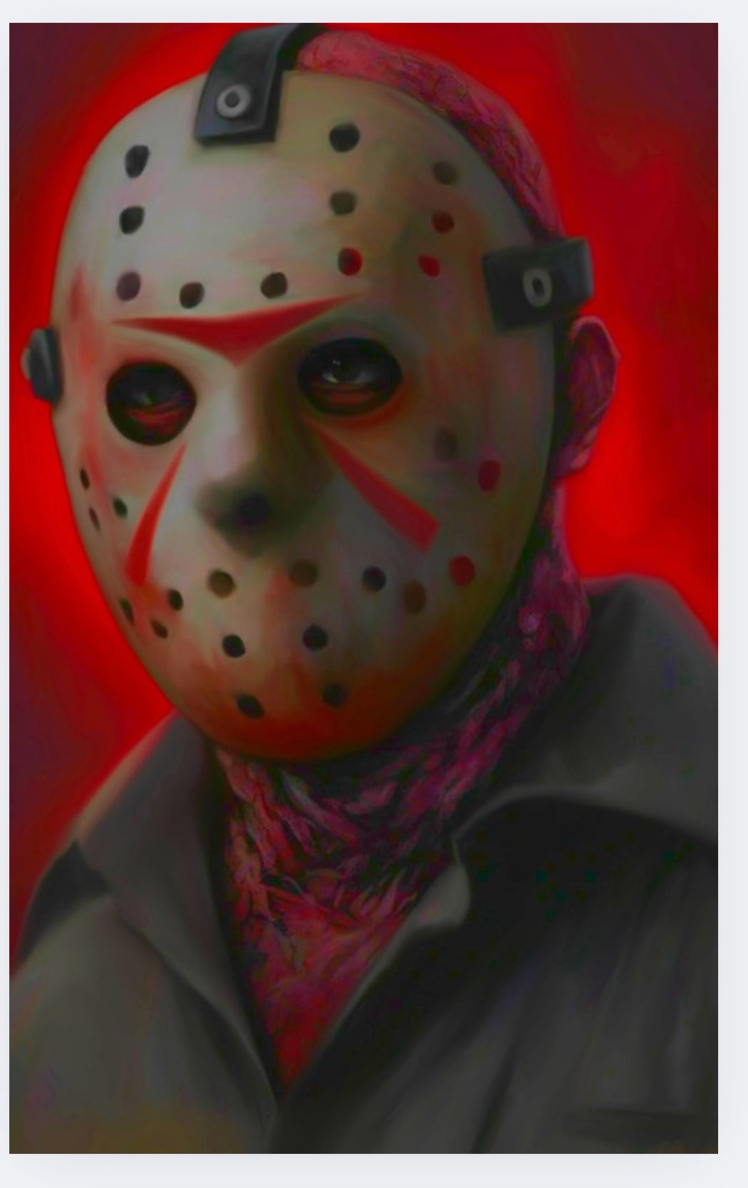 TEXTURED METAL SLASHPOINT: ORIGINS OF EVIL  Voorhees #1 cover by insidethemindofelle Ltd To 4 this is for #1 metal