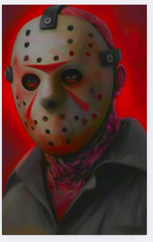 Embossed Spot FOIL SLASHPOINT:  VOORHEES ORIGINS OF EVIL #1 cover by insidethemindofelle Ltd To 25