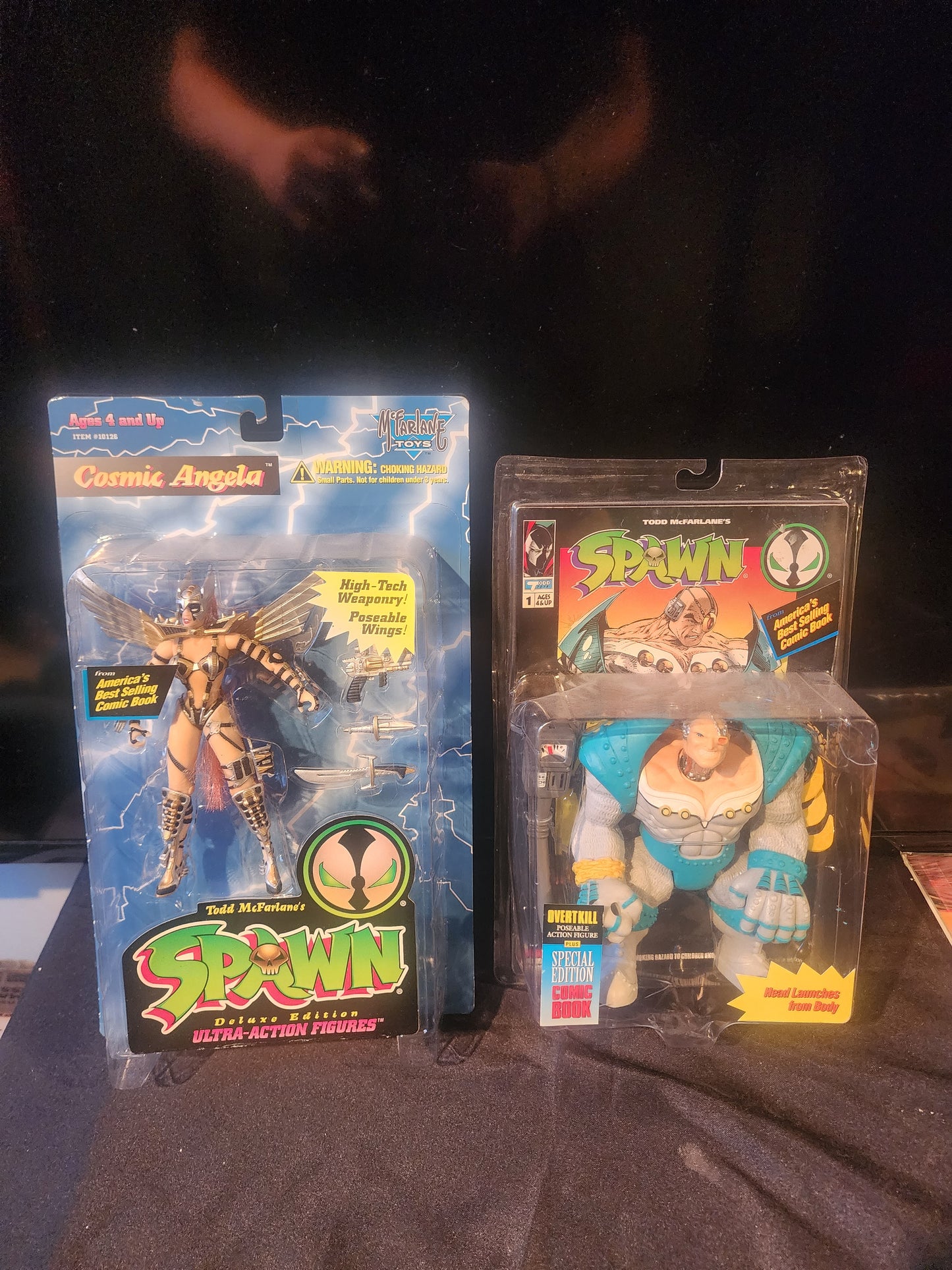 Overtkill and cosmic Angela set spawn toys