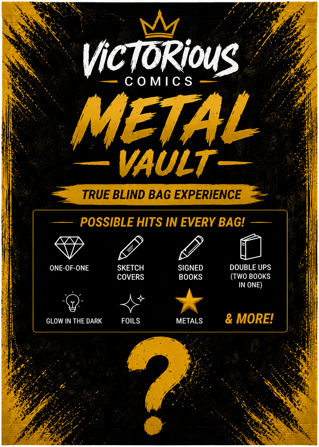 Victorious Comics TRUE BLIND BAG S-EXCLUSIVES AND RARE BOOKS 3 tiers EARLY RELEASE